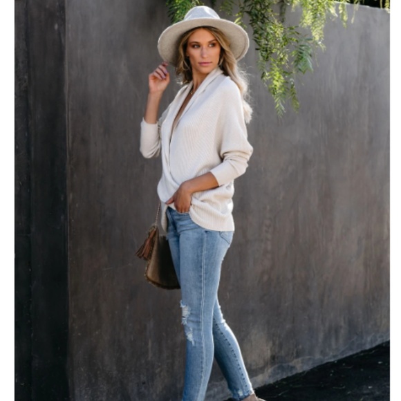 ARCHER Knit Wrap Sweater - Picture 8 of 8